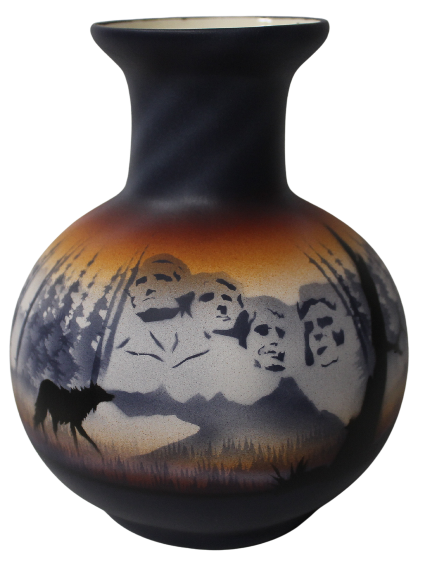 MRL1 Mount Rushmore 5 1/2 x 7 1/2 Flower Vase