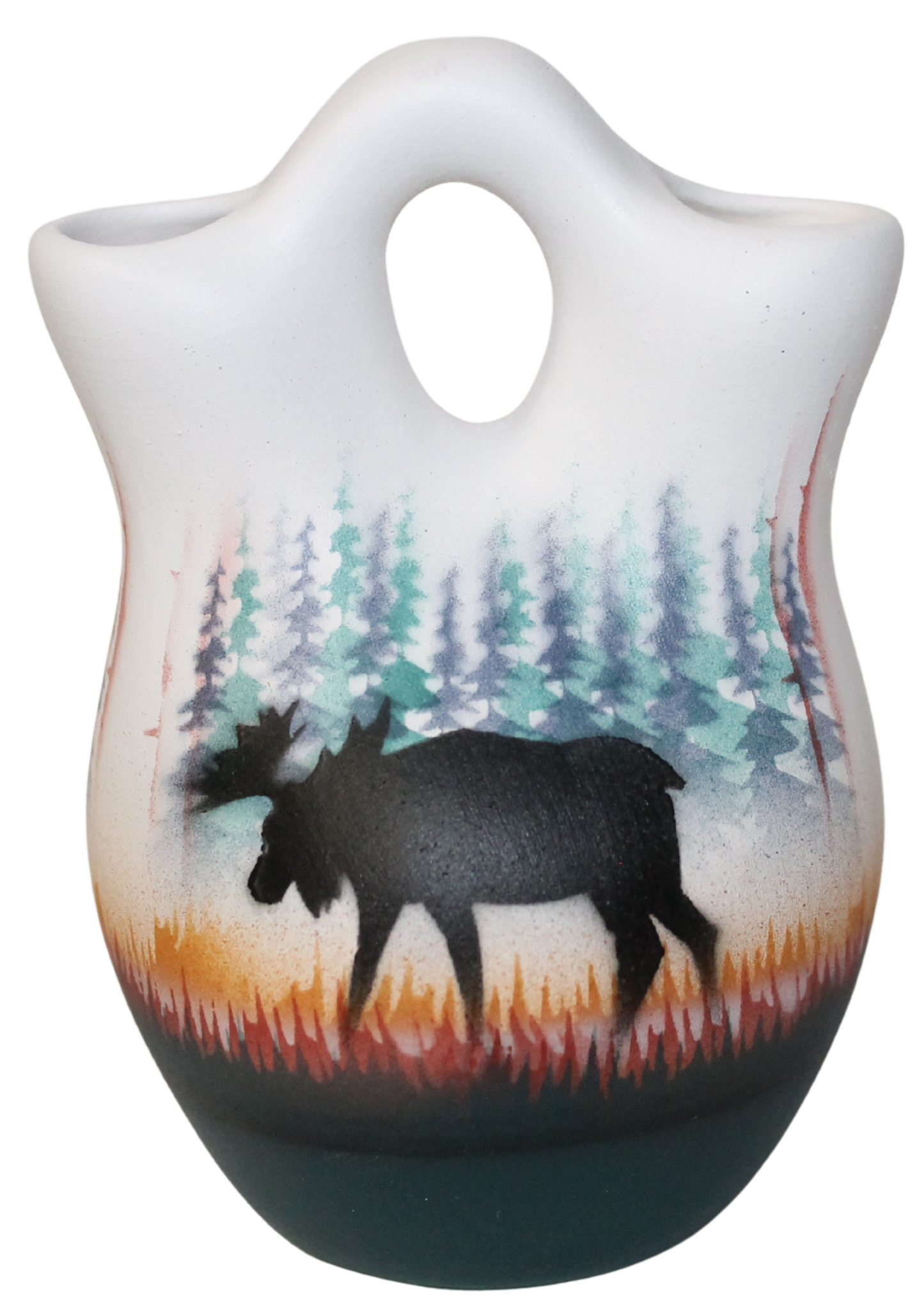 MSB7 Morning Mist -Moose  3 x 4 Wedding Vase