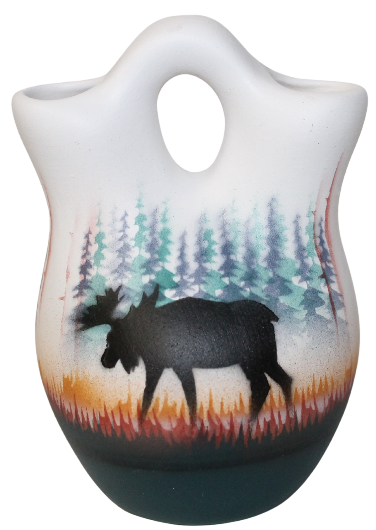 MSB7 Morning Mist -Moose  3 x 4 Wedding Vase