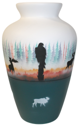MSC4 Morning Mist -Moose 8 x 12 1/2 Vase