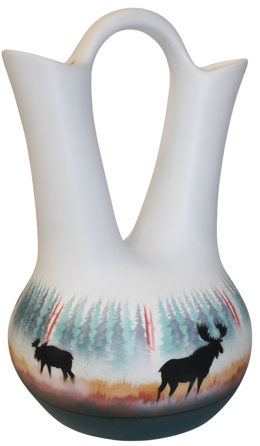 MSC7 Morning Mist -Moose 7 1/2 x 12 Wedding Vase