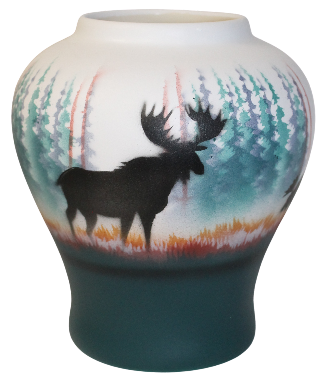 MSM2 Morning Mist -Moose 5 x 5 1/2 Vase