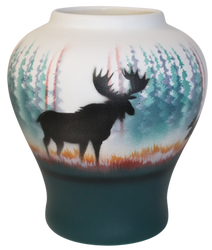 MSM2 Morning Mist -Moose 5 x 5 1/2 Vase