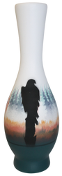 MSM4 Morning Mist -Moose 3 x 8 Bud Vase
