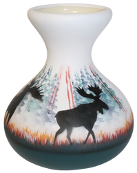 MSS5 Morning Mist -Moose 4 x 5 Bud Vase