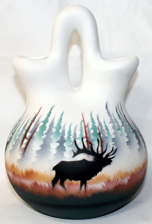 MTL7 Morning Mist -Elk 5 1/2 x 8 Wedding Vase