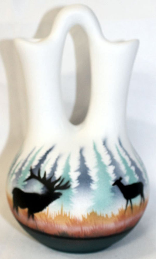MTM7 Morning Mist -Elk 4 1/2 x 7 Wedding Vase