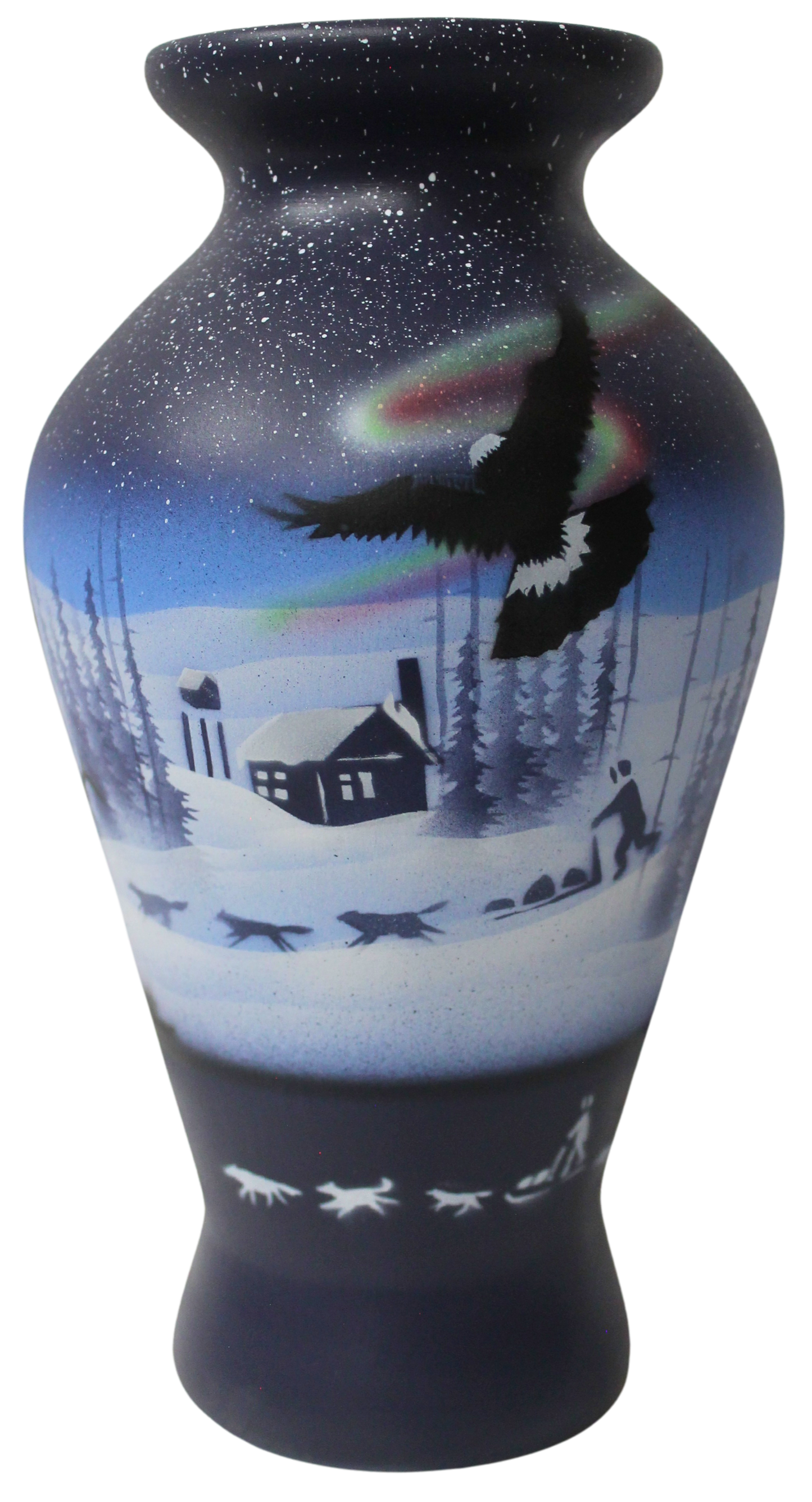 NLE4 Northern Lights  5 1/2 x 10 Flower Vase