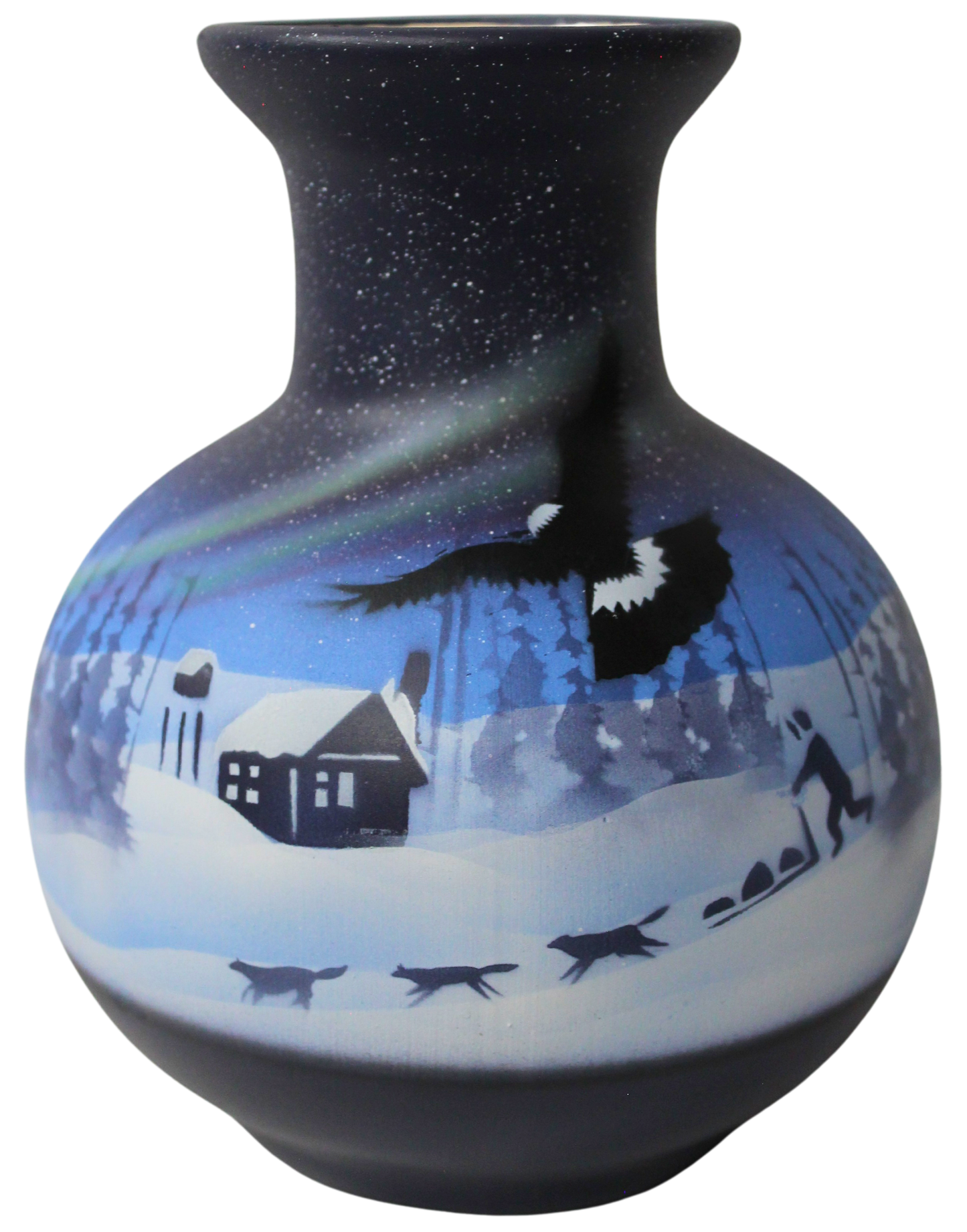 NLL1 Northern Lights  5 1/2 x 7 1/2 Flower Vase