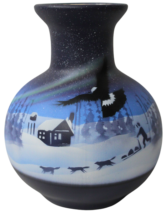 NLL1 Northern Lights  5 1/2 x 7 1/2 Flower Vase