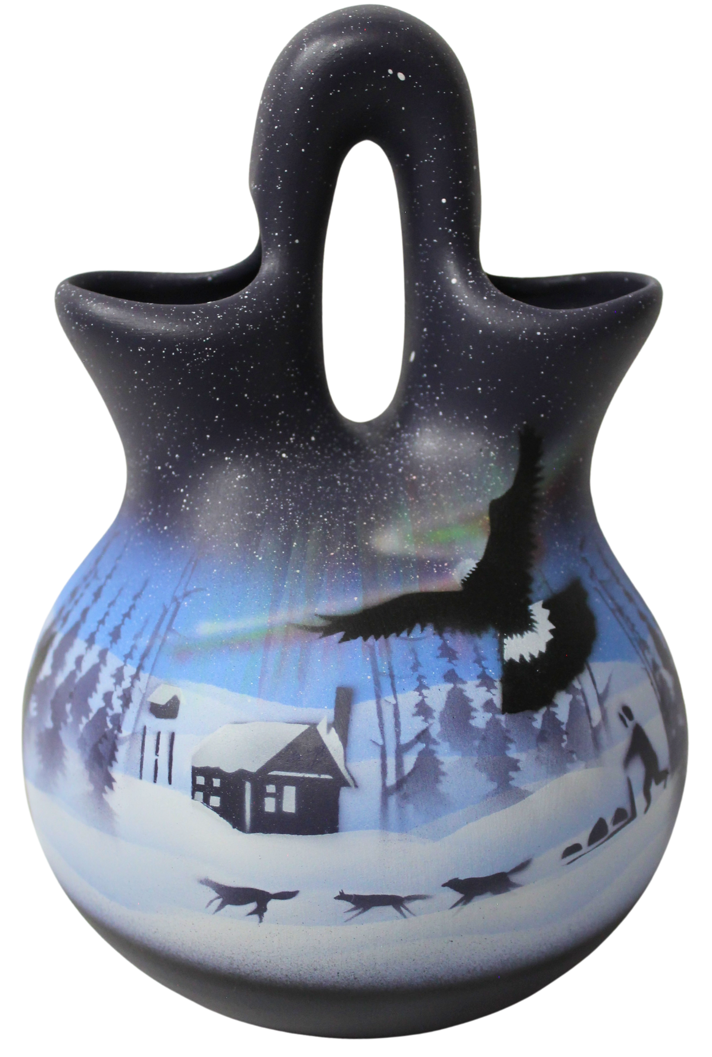 NLL7 Northern Lights  5 1/2 x 8 Wedding Vase