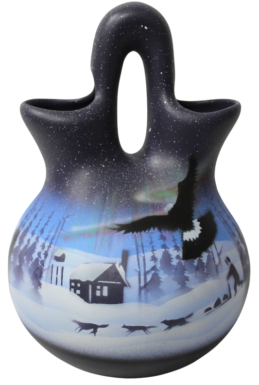 NLL7 Northern Lights  5 1/2 x 8 Wedding Vase