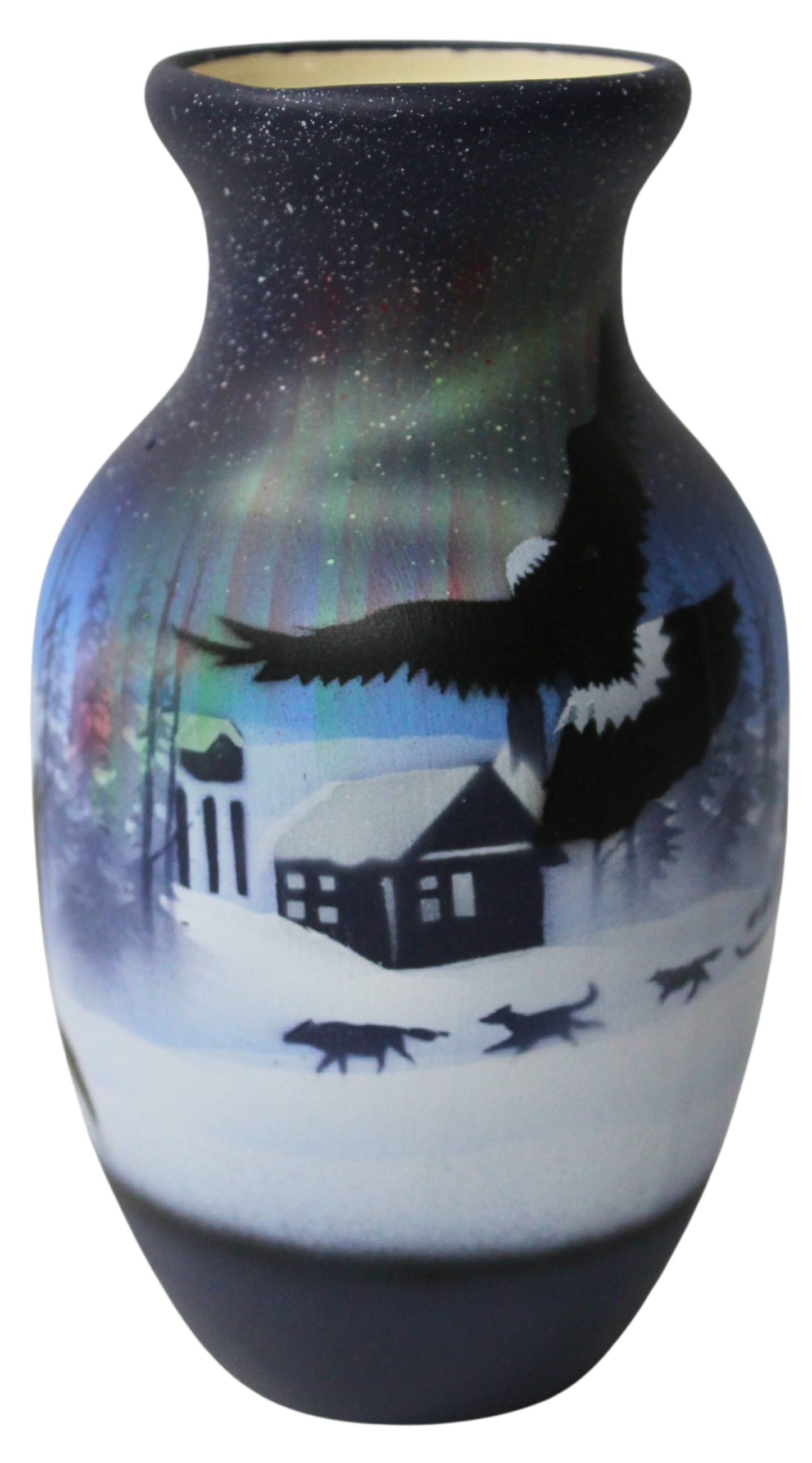 NLS1 Northern Lights  3 1/2 x 6 Bud Vase