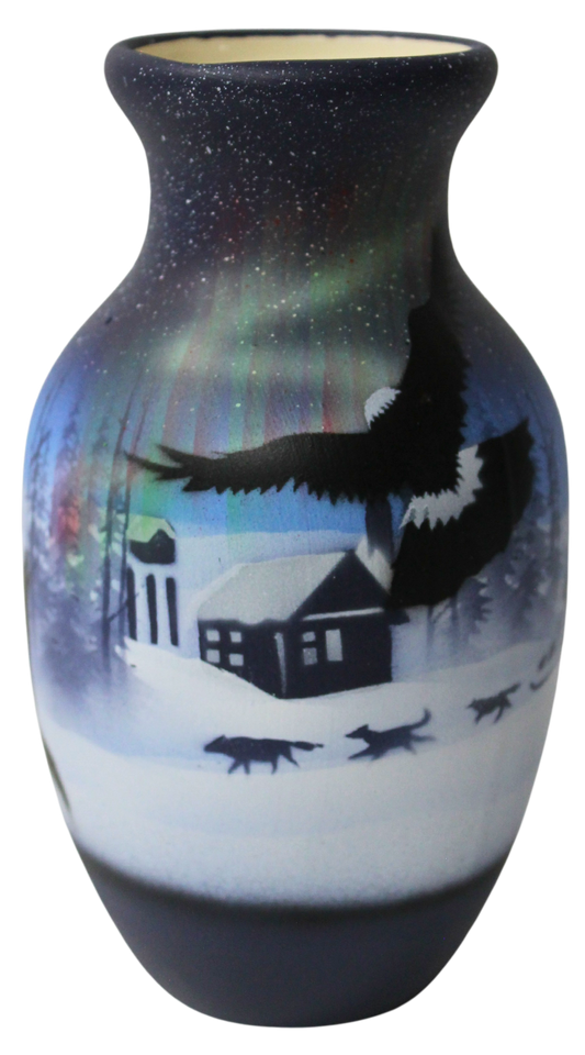 NLS1 Northern Lights  3 1/2 x 6 Bud Vase