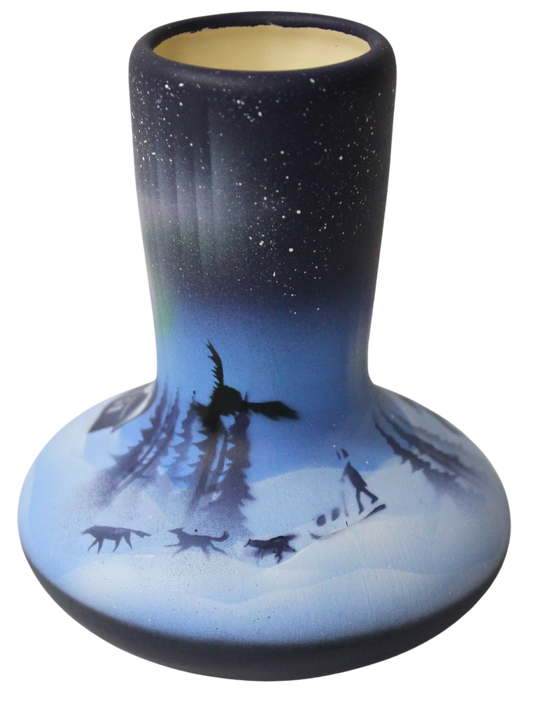 NLS4 Northern Lights  4 1/2 x 5 Bud Vase