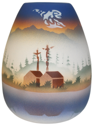 TS015 Totem Spirit 4 x 5 1/2 Vase