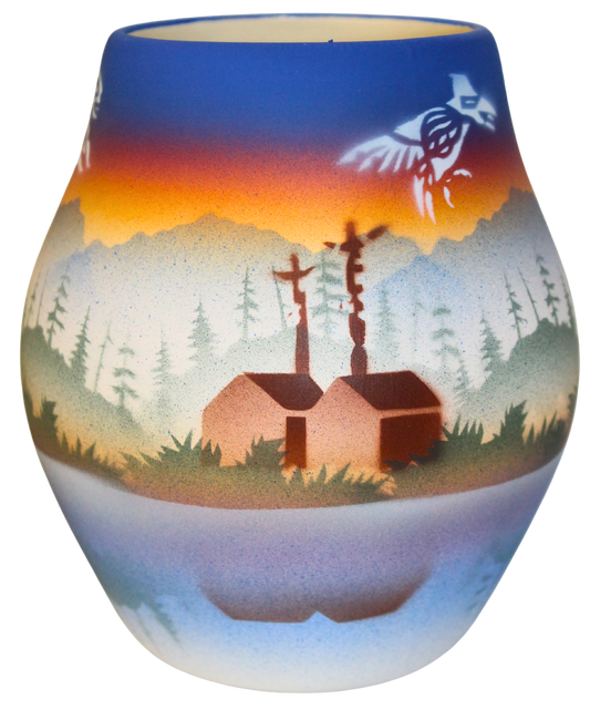 TS021 Totem Spirit 4 1/2 x 5 1/2 Vase