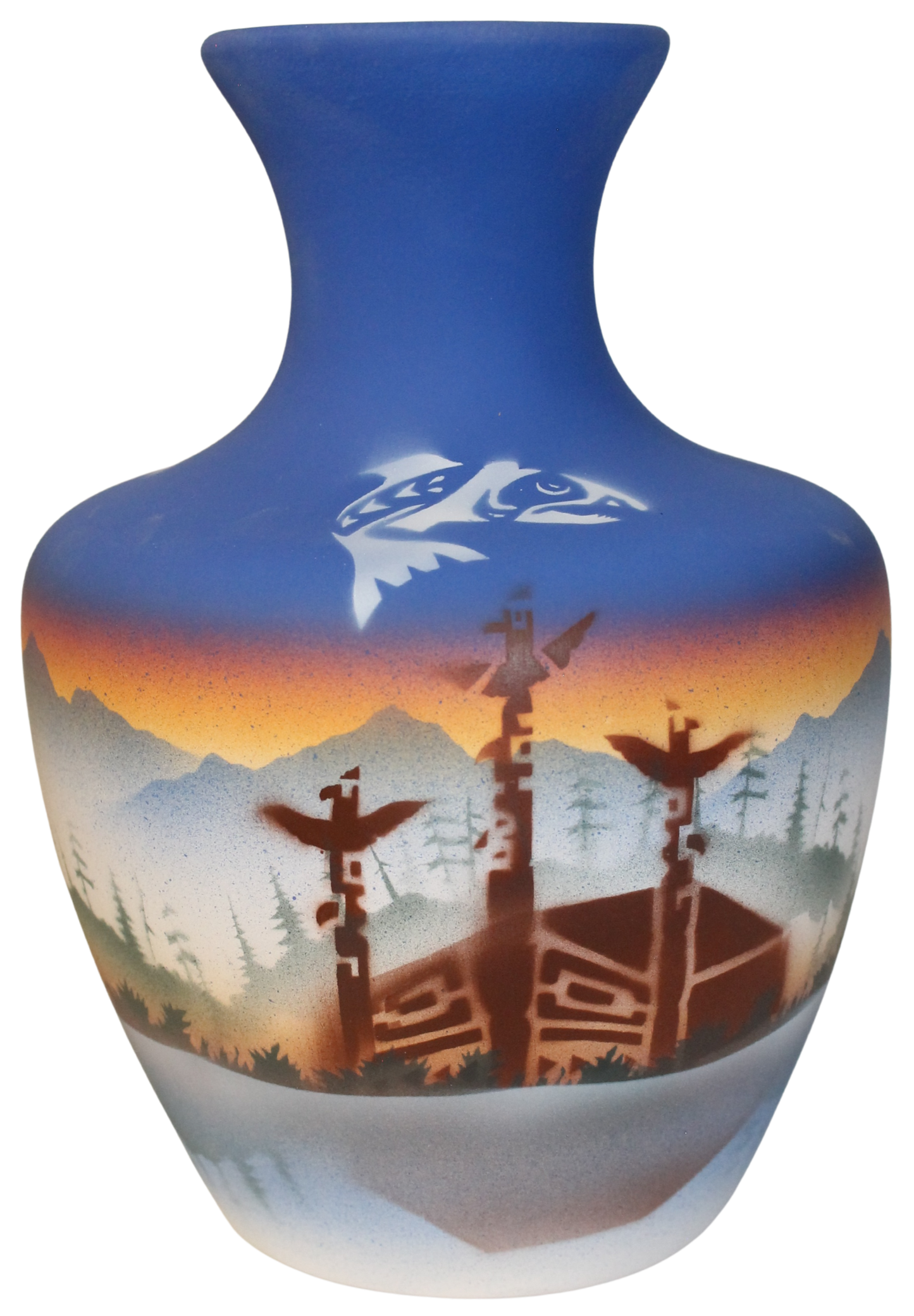 TS043 Totem Spirit 6 1/2 x 9 1/2 Vase