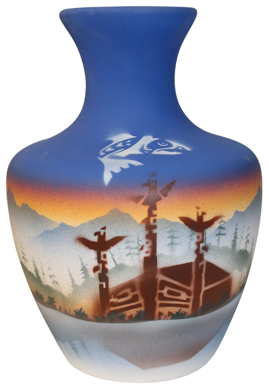TS043 Totem Spirit 6 1/2 x 9 1/2 Vase
