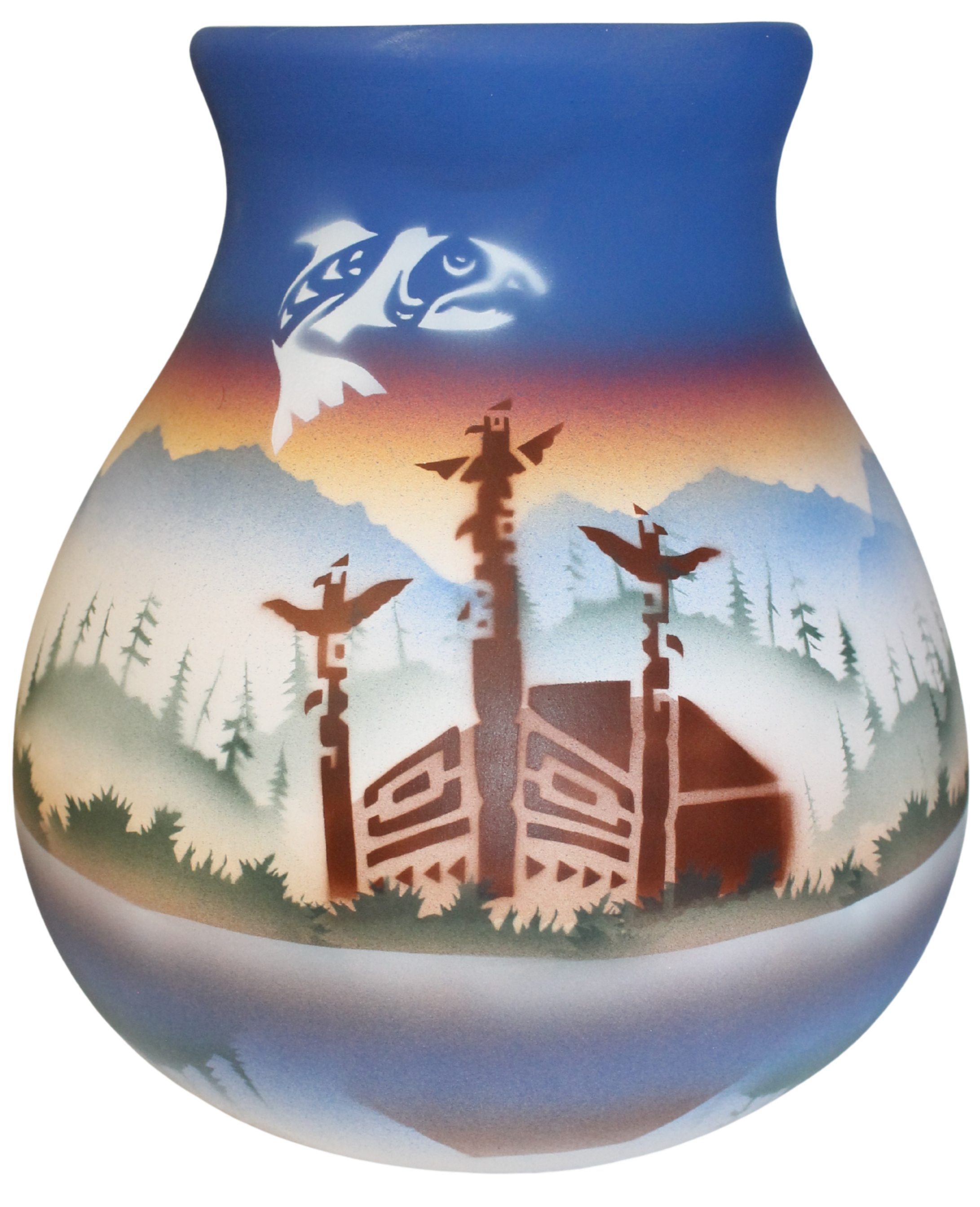 TS052 Totem Spirit 8 1/2 x 9 1/2 Pot
