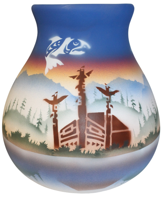 TS052 Totem Spirit 8 1/2 x 9 1/2 Pot