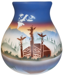 TS052 Totem Spirit 8 1/2 x 9 1/2 Pot