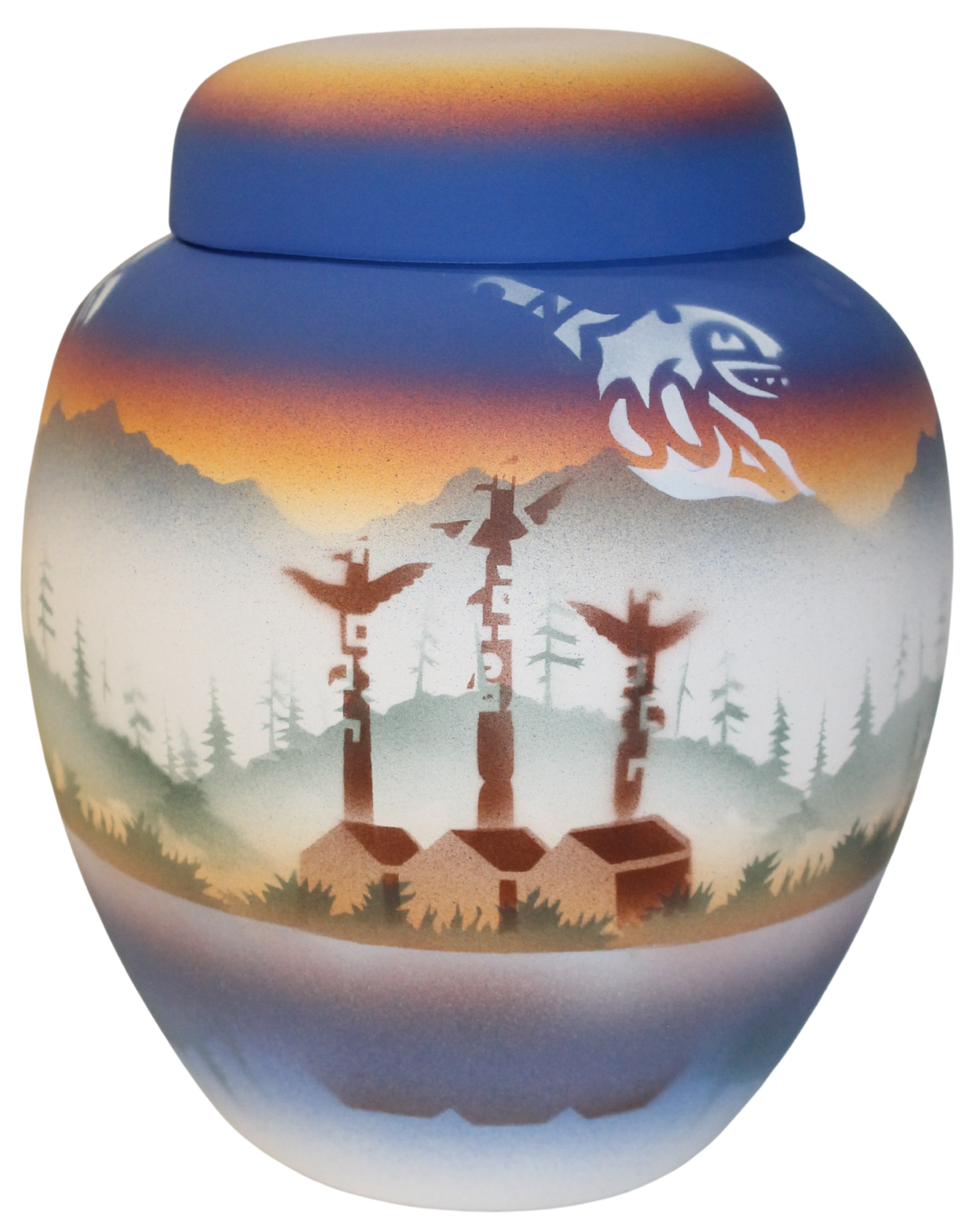 TS090 Totem Spirit 6 1/2 x 7 1/2 Jar w/Lid