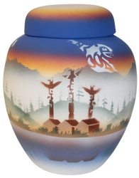 TS090 Totem Spirit 6 1/2 x 7 1/2 Jar w/Lid