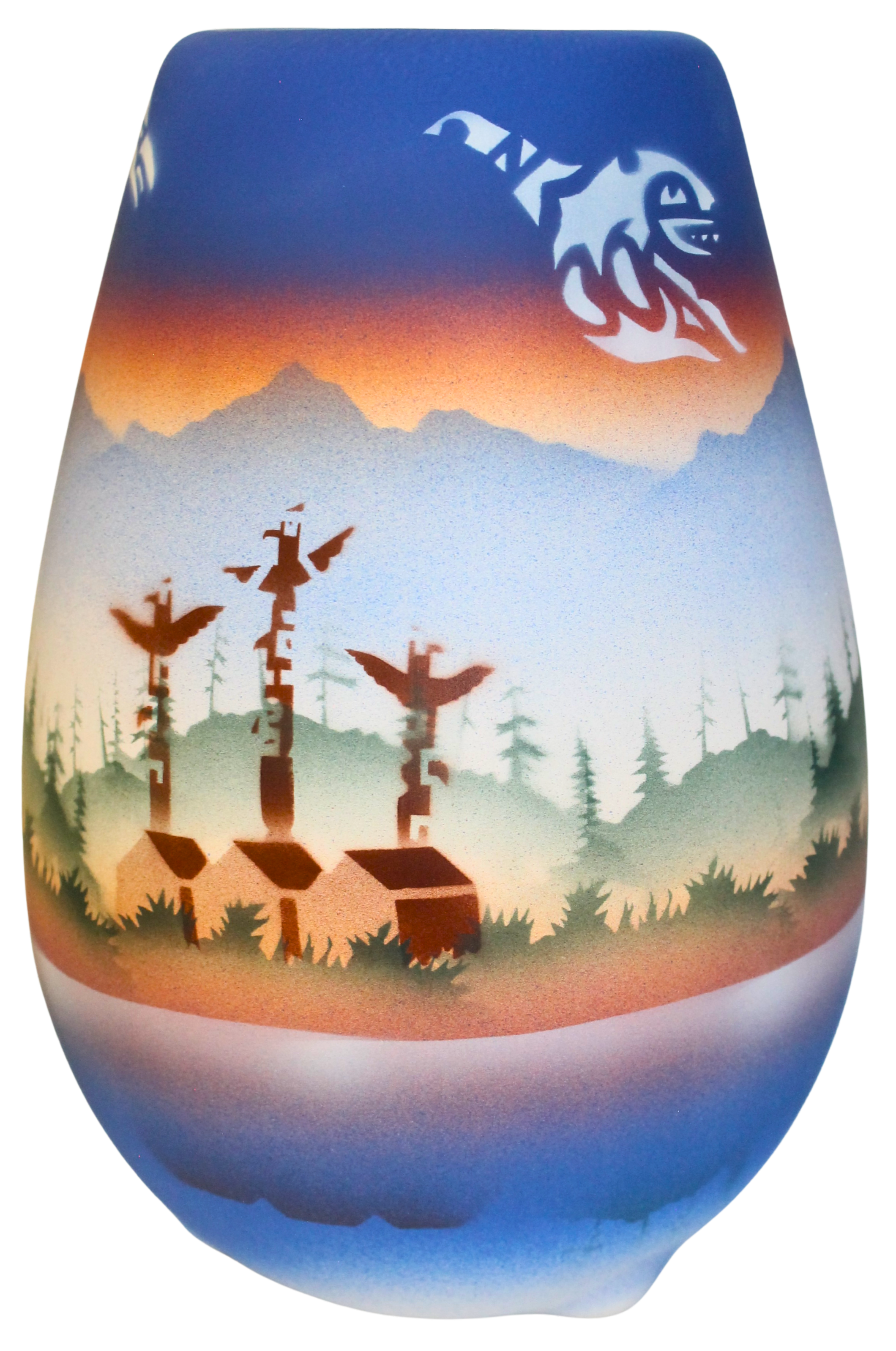 TS091 Totem Spirit 6 x 8 1/2 Vase
