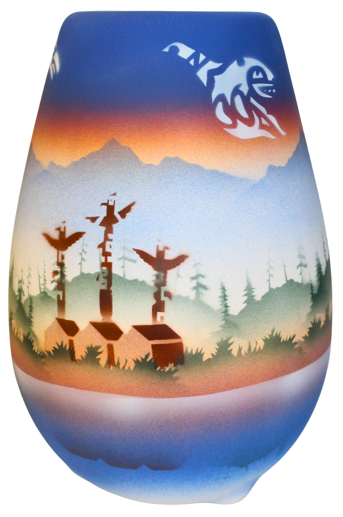 TS091 Totem Spirit 6 x 8 1/2 Vase