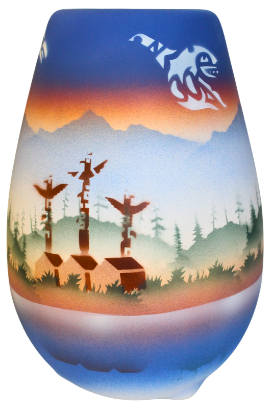 TS091 Totem Spirit 6 x 8 1/2 Vase