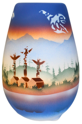 TS091 Totem Spirit 6 x 8 1/2 Vase
