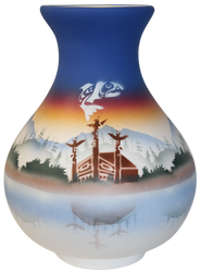TS136 Totem Spirit 10 1/2 x 14 1/2 Vase