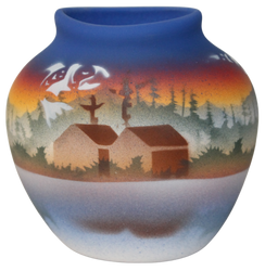TS141 Totem Spirit 3 x 3 Pillow Vase