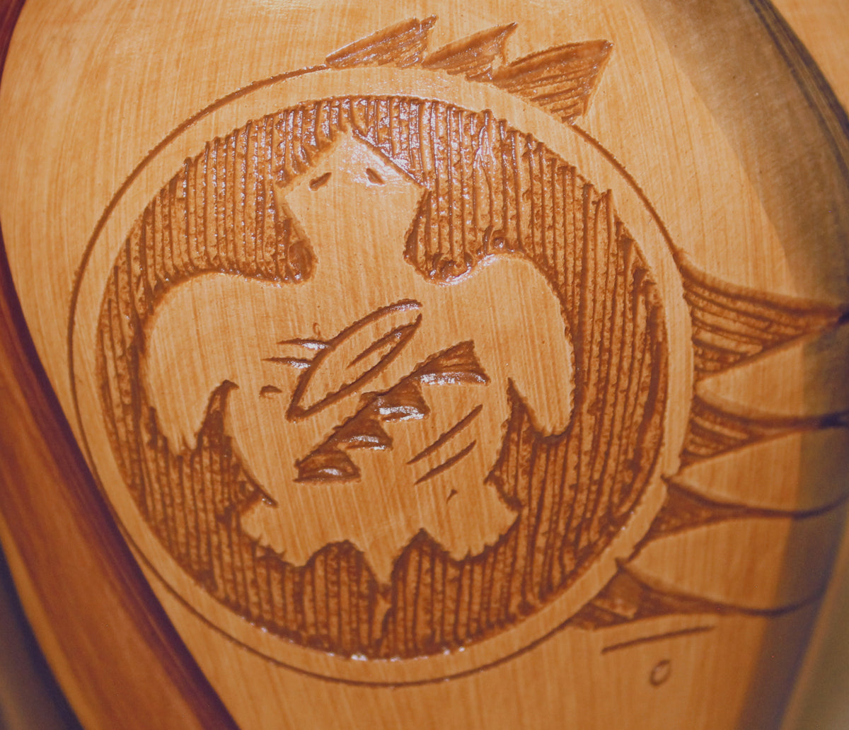 Dwayne Blackhorse Wood Look Pottery - PP C