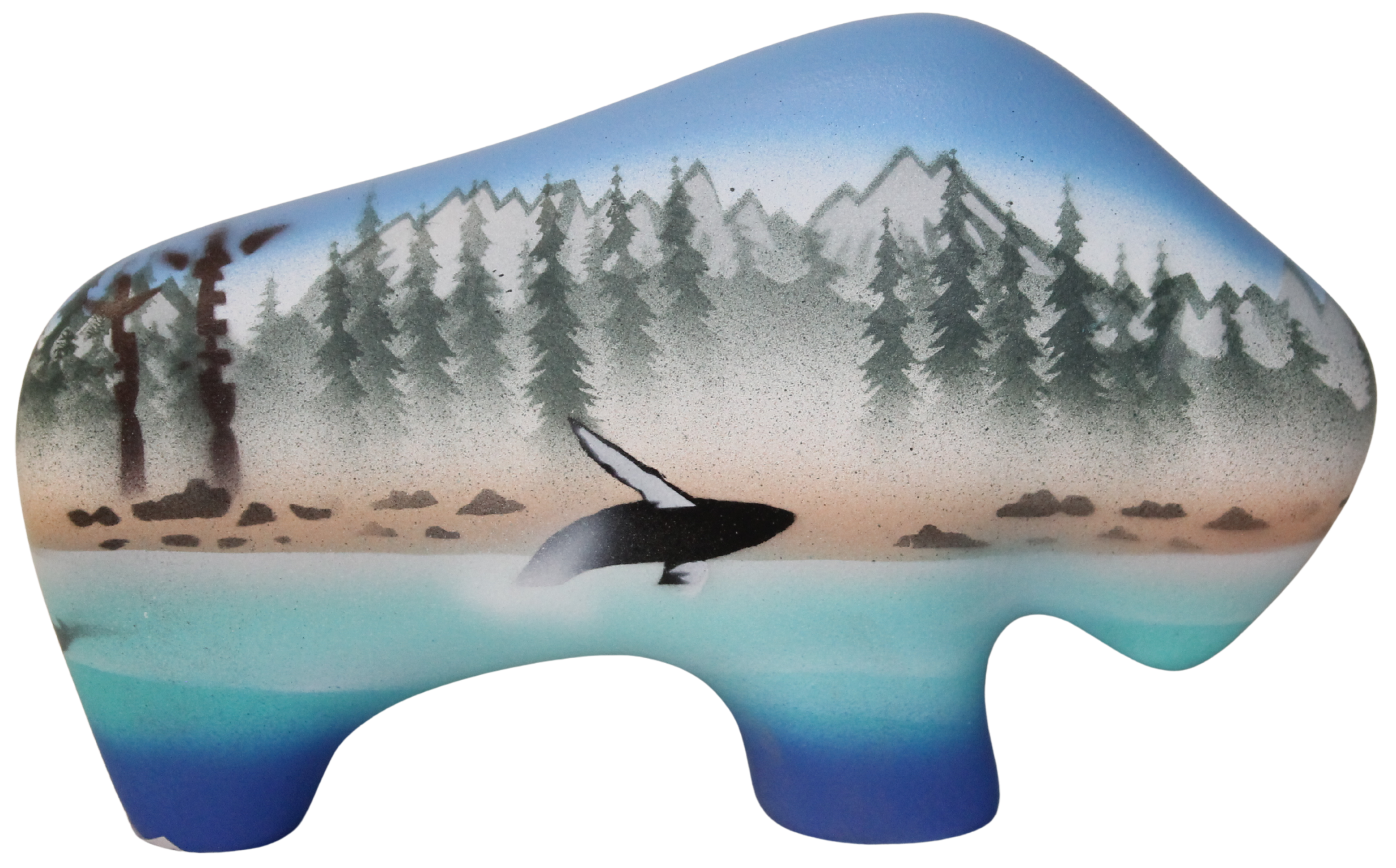 HW156 Humpback Whales 6 1/2 Petite Buffalo