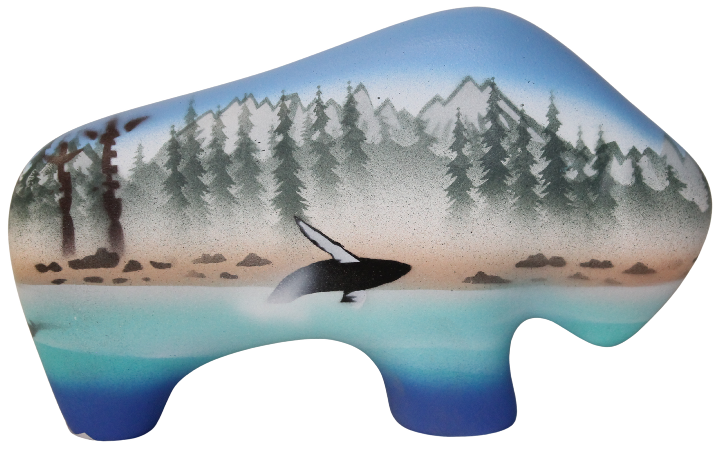 HW156 Humpback Whales 6 1/2 Petite Buffalo