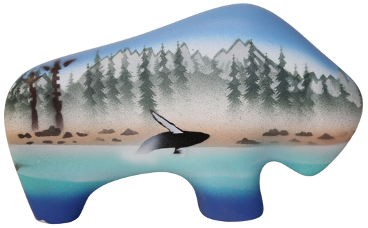 HW156 Humpback Whales 6 1/2 Petite Buffalo