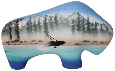 HW156 Humpback Whales 6 1/2 Petite Buffalo