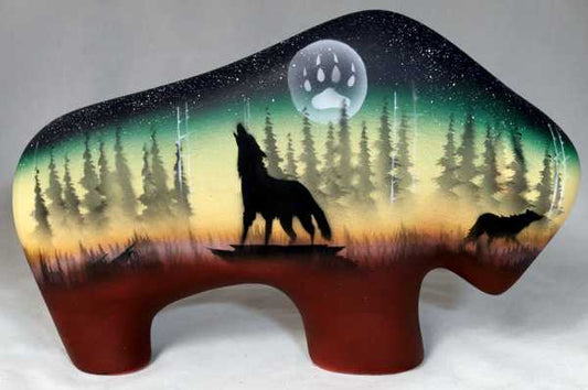 WSMB Woodland Shadows - Wolf 9 Medium Buffalo