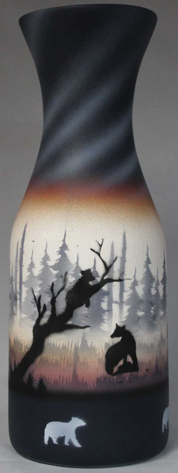 BVE1 Bear Valley 4 1/2 x 11 1/2 Flower Vase