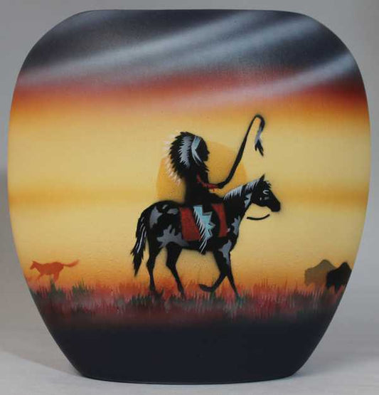 CHE3 Proud Chief 8 1/2 x 8 1/2 Pillow Vase