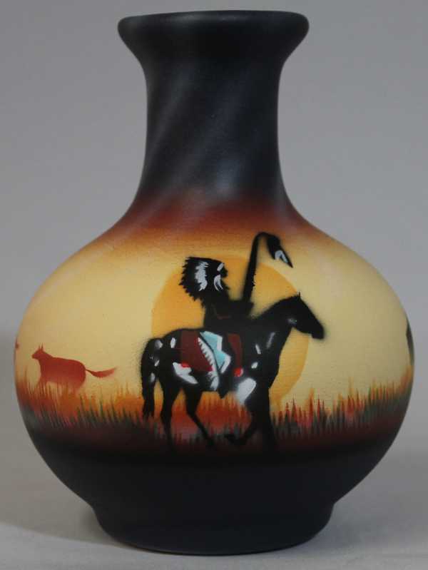 CHM1 Proud Chief 4 1/2 x 6 Vase