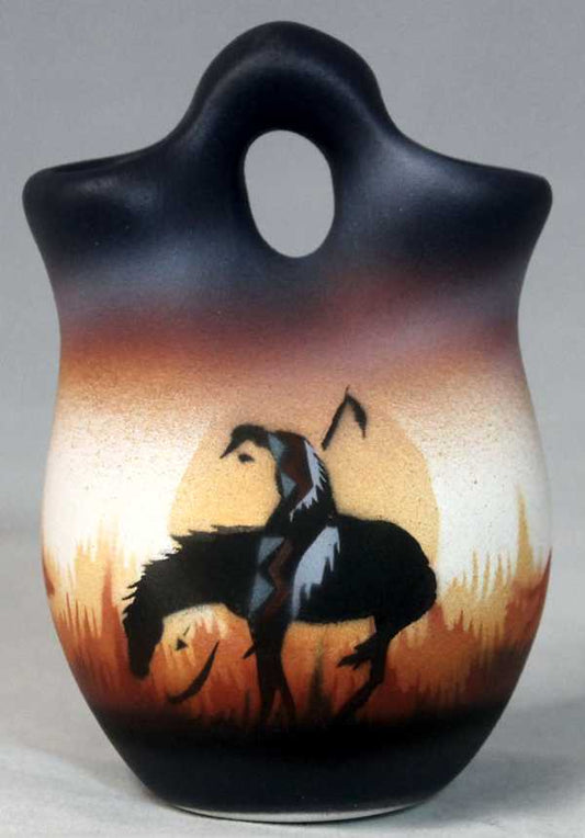 ETB7 End of the Trail  3 x 4 Wedding Vase