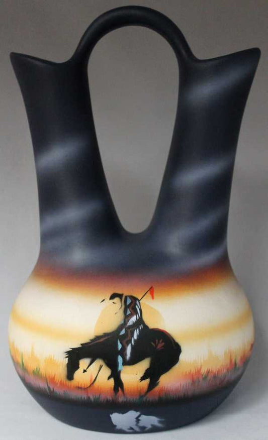 ETC7 End of the Trail 7 1/2 x 12 Wedding Vase