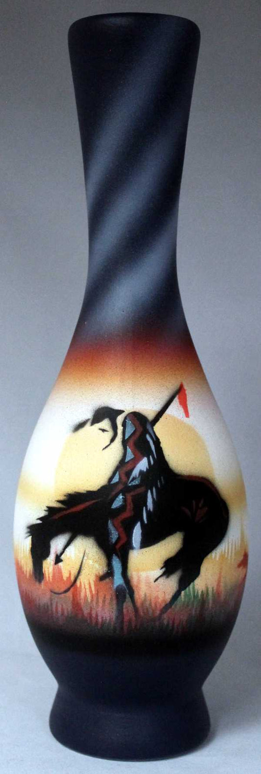 ETM4 End of the Trail 3 x 8 Bud Vase