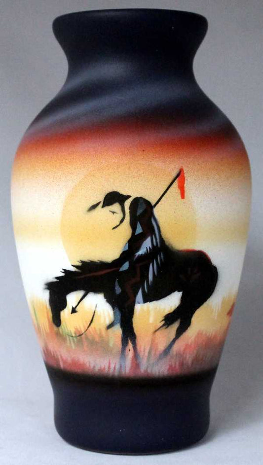 ETM5 End of the Trail 4 x 7 Vase
