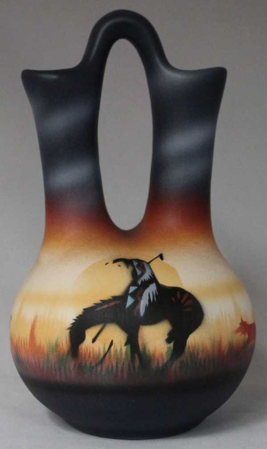 ETM7 End of the Trail 4 1/2 x 7 Wedding Vase