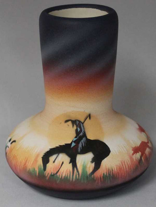 ETS4 End of the Trail 4 1/2 x 5 Bud Vase