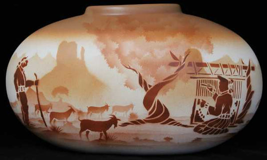 32142 Navajo Lifestyles  16 1/2 x 10 1/2 Pillow Vase